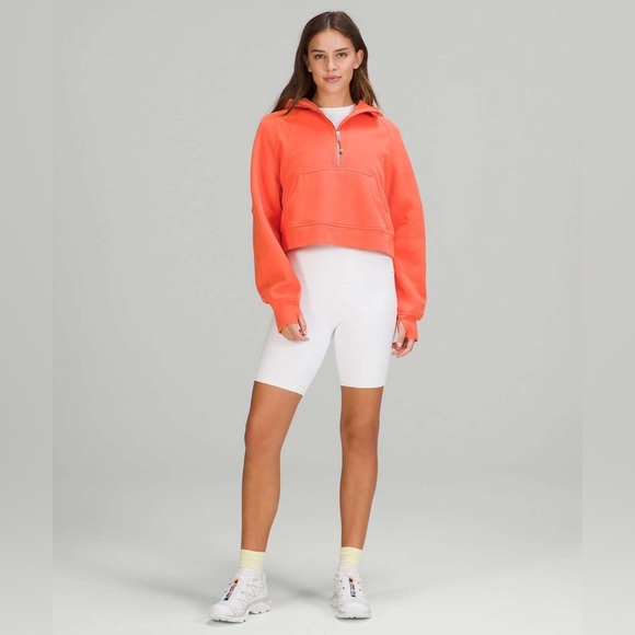 Lululemon Scuba Oversized Half-Zip Hoodie Sweatshirt Warm Coral - Picture 2 of 9